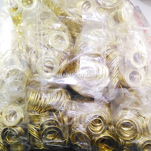 ตาไก่ เหล็ก ขนาด 19.5 mm (32) บรรจุ 1000 ชุด สีทอง รูปเต็ม