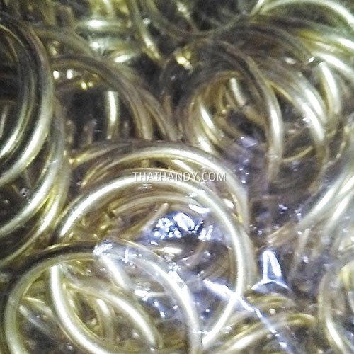 ห่วงอลูมิเนียมกลม ขนาด 41.5 mm #3  บรรจุ 500 อัน สีทอง รูปเต็ม
