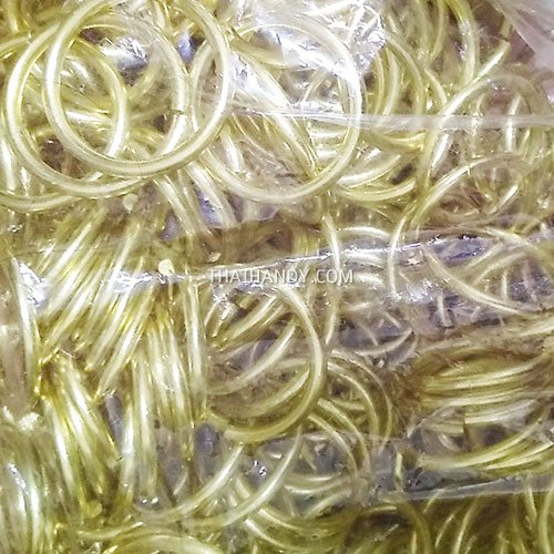 ห่วงอลูมิเนียมกลม ขนาด 41.5 mmหนา #2  บรรจุ 500 อัน สีทอง รูปเต็ม