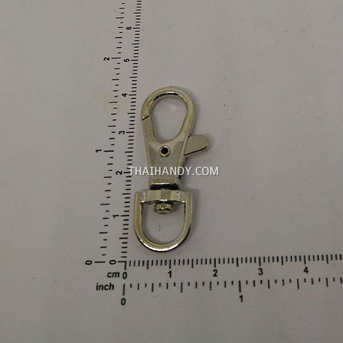 คอหมาโลหะ ดีด ขนาด 1x3.8 cm  บรรจุ 1 อัน สีนิเกิ้ล รูปเต็ม