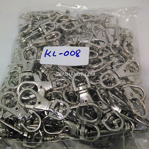 คอหมาโลหะ ดีด ขนาด 1x3.8 cm  บรรจุ 100 อัน สีนิเกิ้ล รูปเต็ม