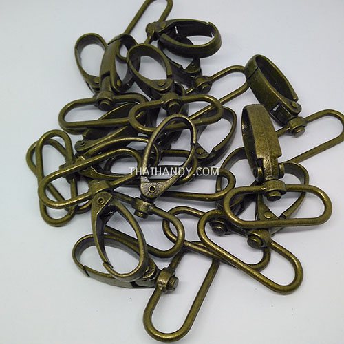 คอหมาโลหะ แฟชั่น ขนาด 3.8x5.5 cm  บรรจุ 50 อัน สีทองรมดำ รูปเต็ม