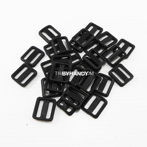 ตัวปรับสายพลาสติก 2 ช่อง ขนาด 3/8 นิ้ว บรรจุ 1000 อัน สีดำ รูปเต็ม