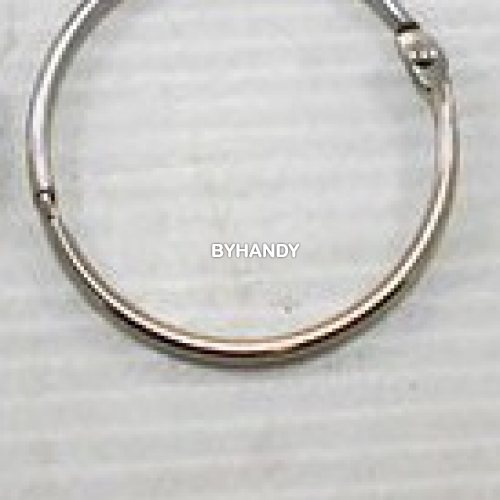 ห่วงสปริงกลม ขนาด 90 mm  บรรจุ 1 อัน สีนิเกิ้ล รูปเต็ม