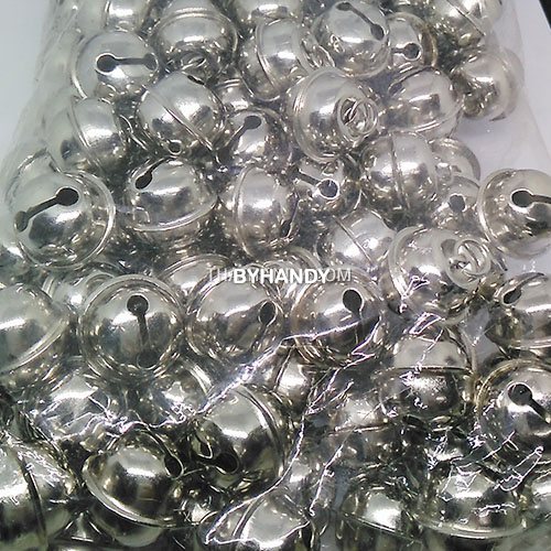 กระพรวนเหล็ก เงา ขนาด 20 mm  บรรจุ 144 อัน สีเงิน รูปเต็ม