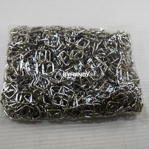 ตัวปรับสายโลหะ 2 ช่อง ขนาด 0.375 นิ้ว ( 3 หุน หรือ 10 mm) บรรจุ 1000 อัน สีนิเกิ้ล รูปเต็ม