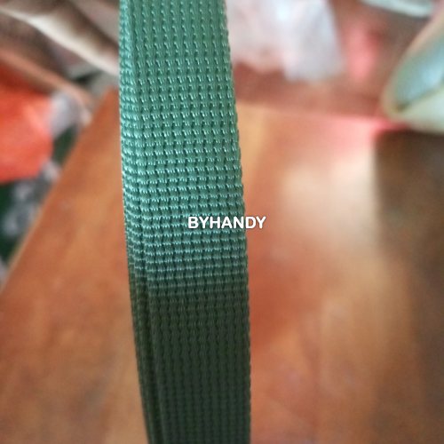 สายผ้า-ผ้ากุ๊น PP  ลาย 2000 หนา ขนาด 6 หุน (2 cm) บรรจุ 1 เมตร สีเทาเข้ม รูปเต็ม