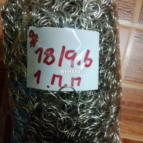 ห่วงเหล็กกลม ขนาด 12 mm  บรรจุ 1 กิโลกรัม สีนิเกิ้ล รูปเต็ม